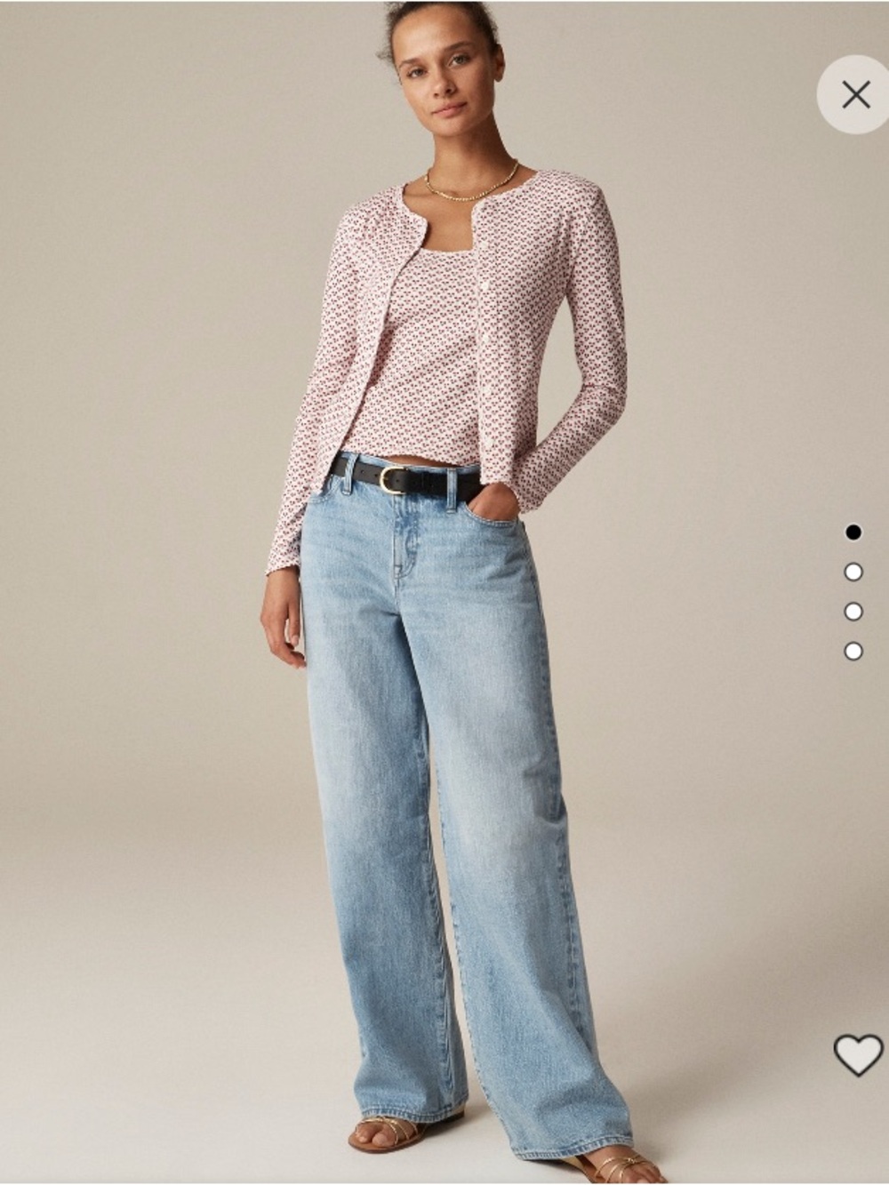 J. Crew Low Rise Wide Leg Jeans in  light wash denim